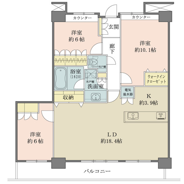 キャナルファーストタワーの間取図