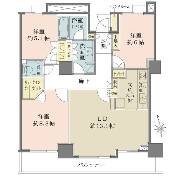 豊洲シエルタワーの間取図