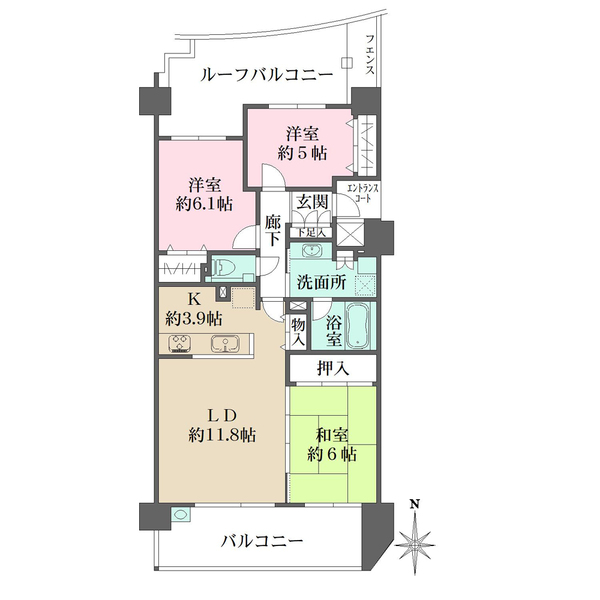 パークハウス宇品ポートスクエアの間取図