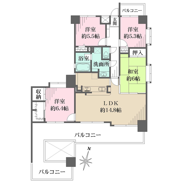 ヴェルディ宇品東の間取図