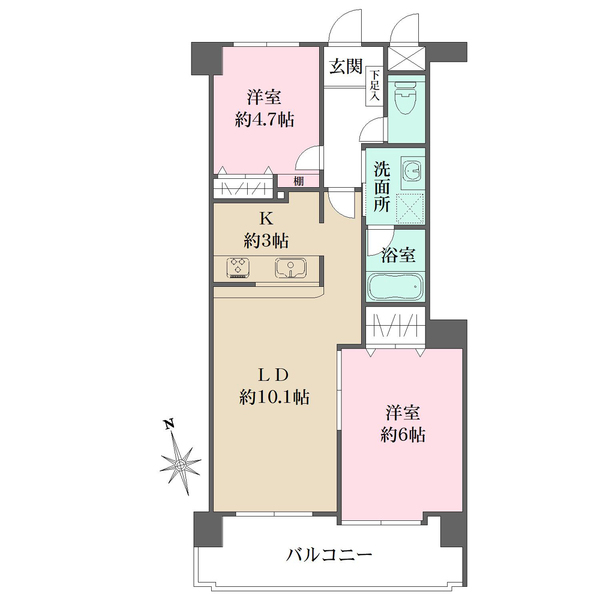 ルミエール宇品御幸通りの間取図