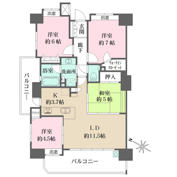 BELISTA己斐の間取図