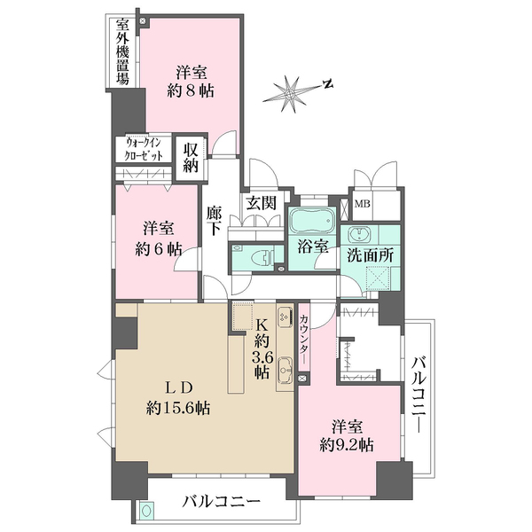 ザ・ロイヤル小町の間取図