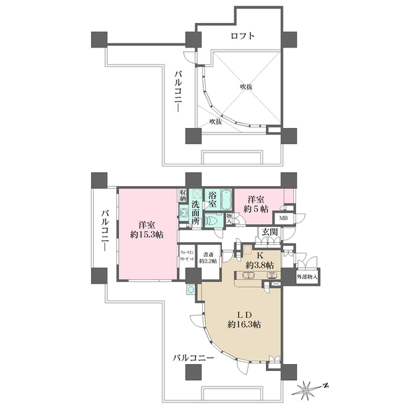 アーバンビューグランドタワーの間取図