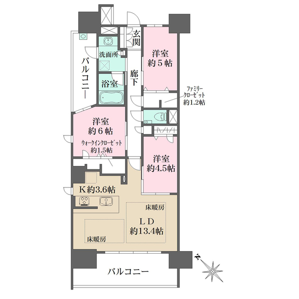 ザ・広島フロントの間取図