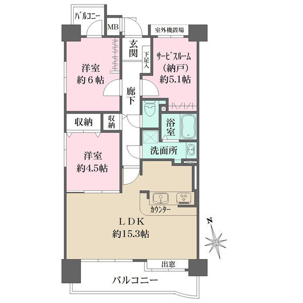 藤和ハイタウン天満町の間取図