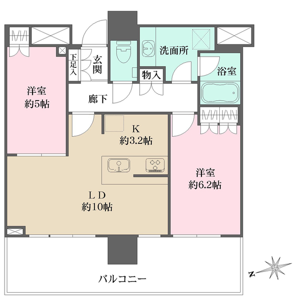 ザ・パークハウス広島タワーの間取図