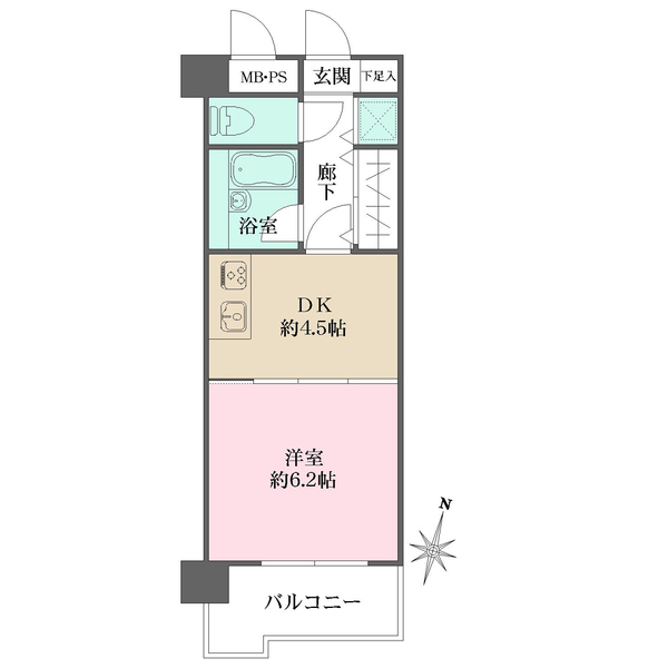 ライオンズマンション海田堀川町の間取図