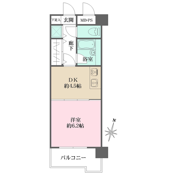 ライオンズマンション海田堀川町の間取図