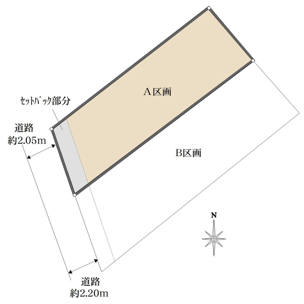 A区画の間取図