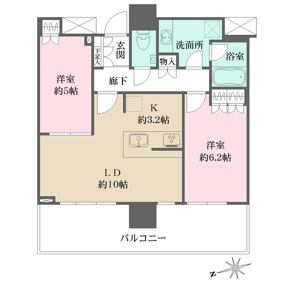 ザ・パークハウス広島タワーの間取図