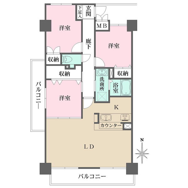 藤和宮内串戸ハイタウンの間取図