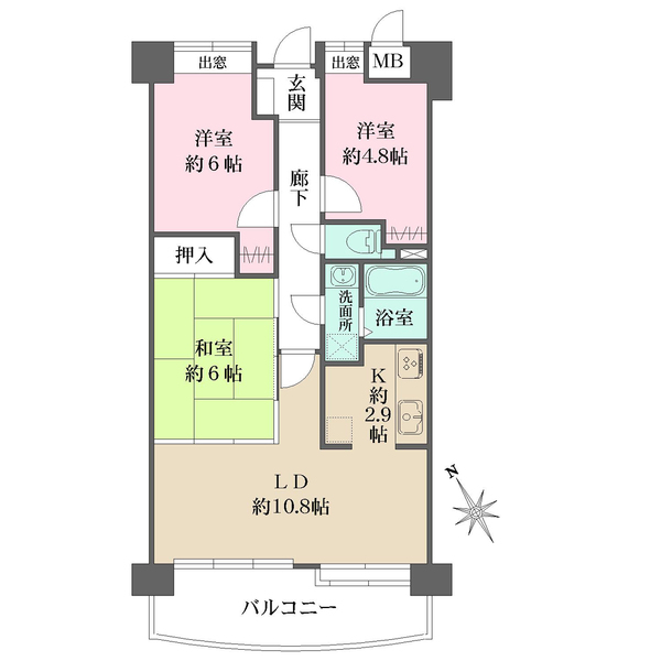 藤和ハイタウン天満町の間取図