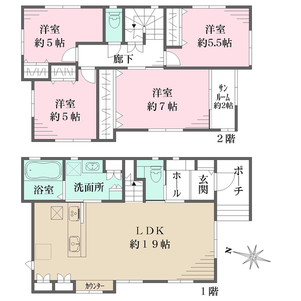 No.1の間取図