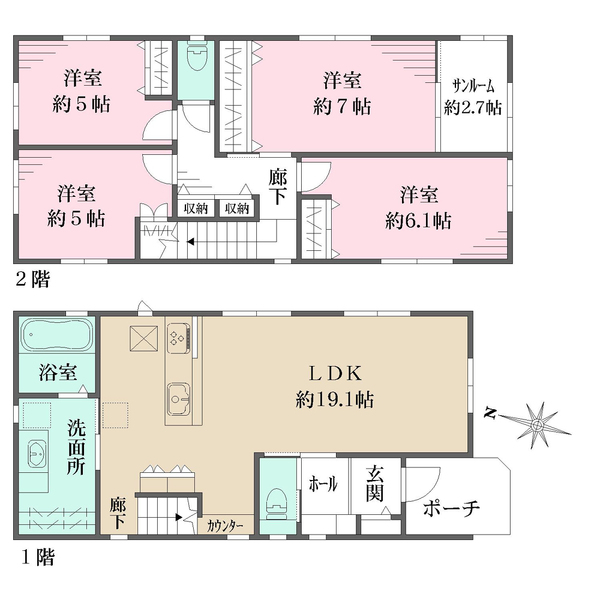 No.2の間取図