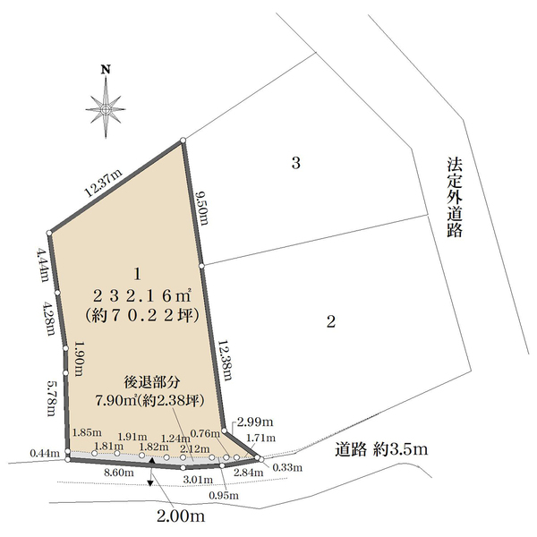 No.1の間取図