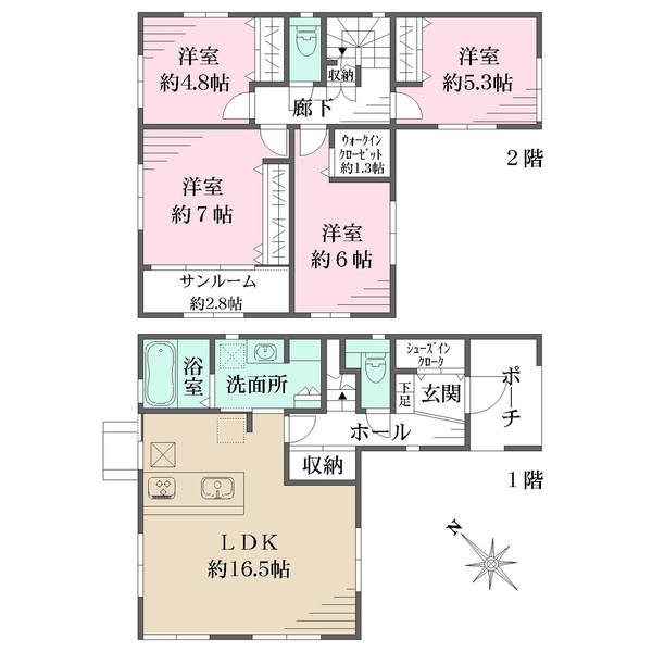 №3の間取図