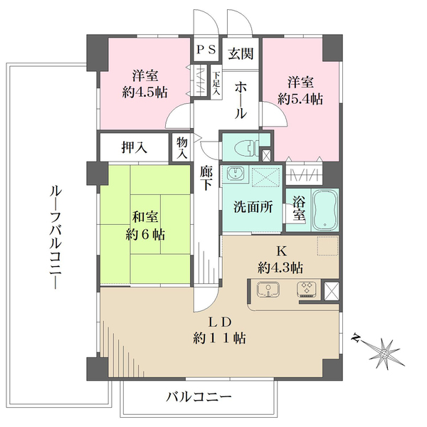 もみじマンション柳ケ丘の間取図