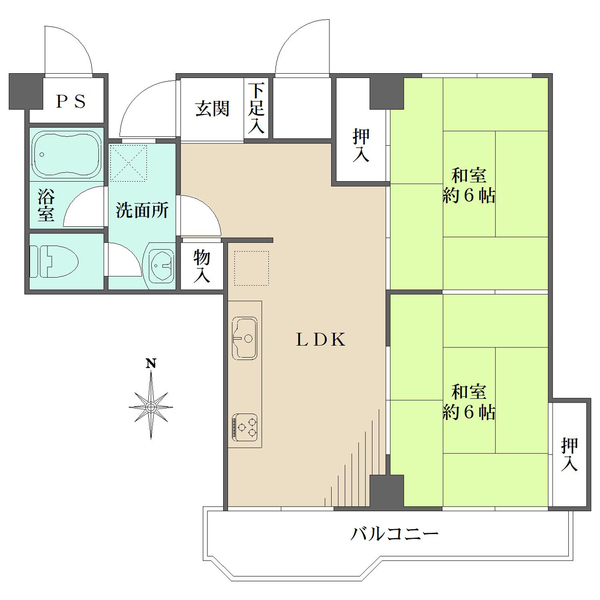 江波みのりハイムの間取図