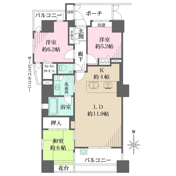 ルミナス小町トゥールドボヌールの間取図