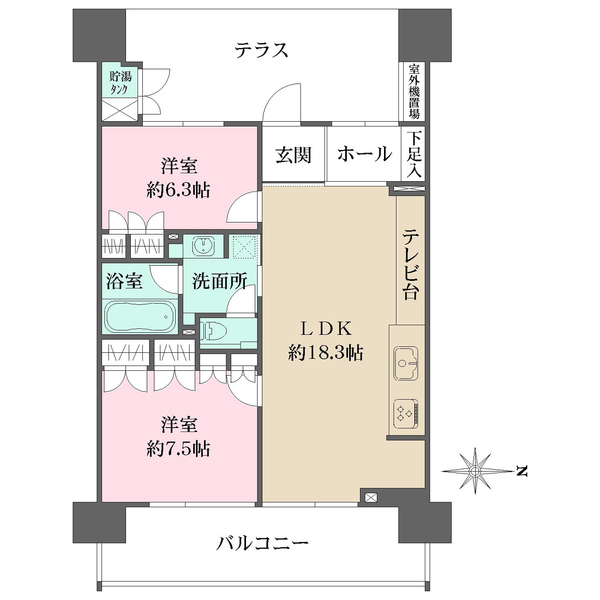 アーバンビュー宇品フェアパークの間取図