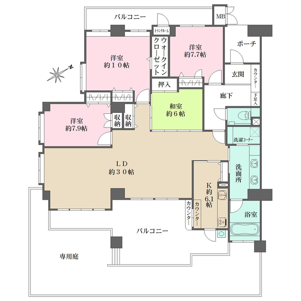エレンシーレ宮島の間取図