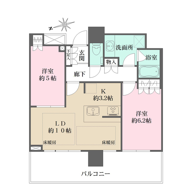 ザ・パークハウス広島タワーの間取図
