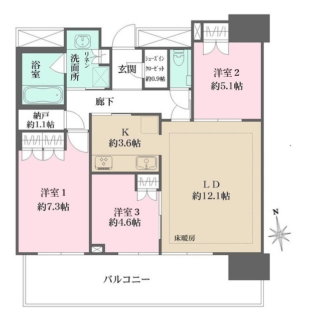 ザ・パークハウス広島タワーの間取図