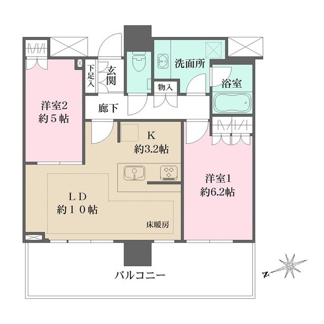 ザ・パークハウス広島タワーの間取図