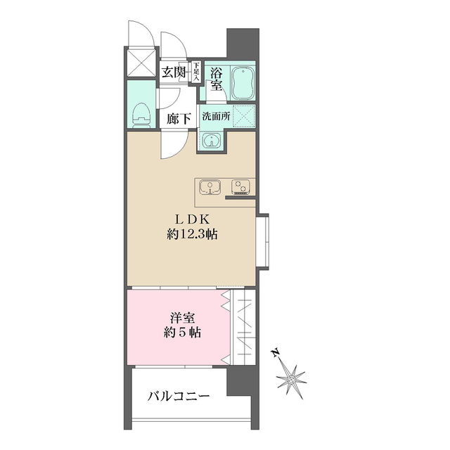 グラビスコート白島の間取図