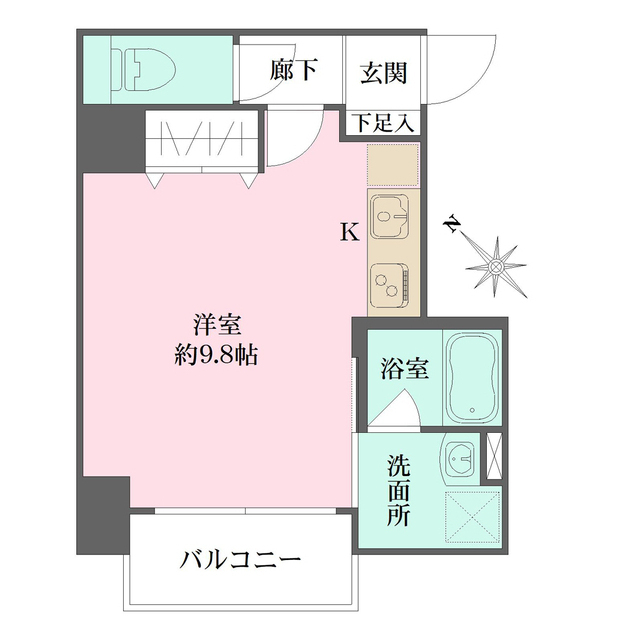 Ｌｅ　Ｐｏｎｔ広島駅前の間取図