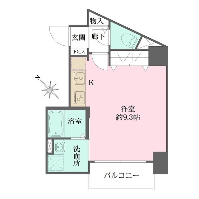 Ｌｅ　Ｐｏｎｔ広島駅前の間取図