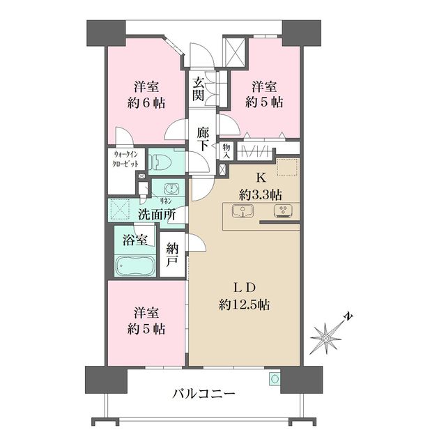 ザ・タワーレジデンス広島富士見町の間取図