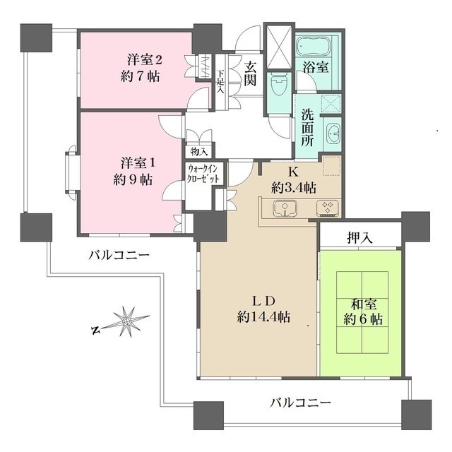 アーバンビューグランドタワーの間取図