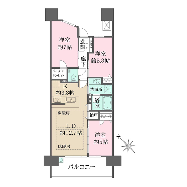 ザ・広島フロントの間取図