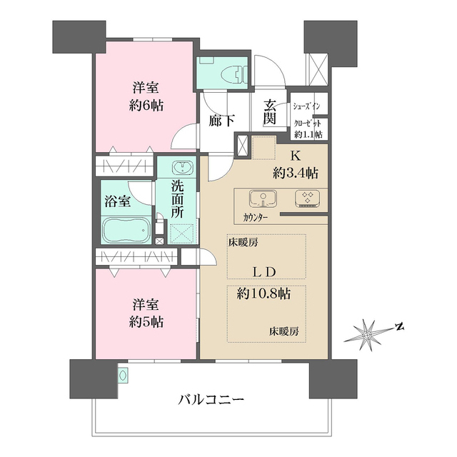 ザ・プレイス広島の間取図