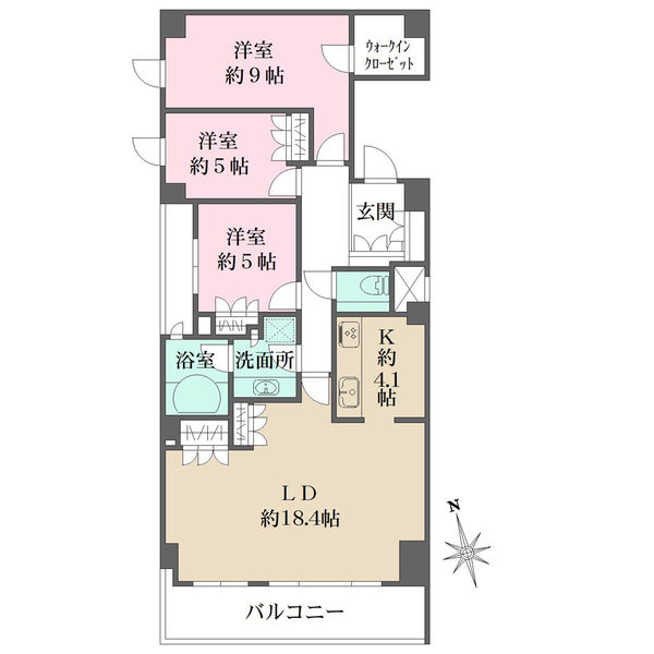 Brillia平尾浄水の間取図