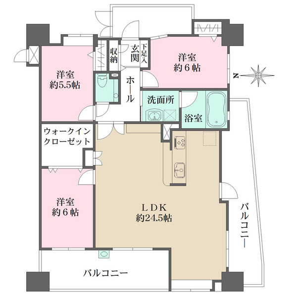 アクタス大手門パークシティの間取図