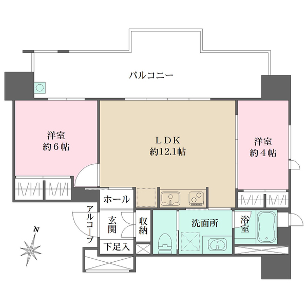グランドメゾン赤坂JOHSEKIの間取図
