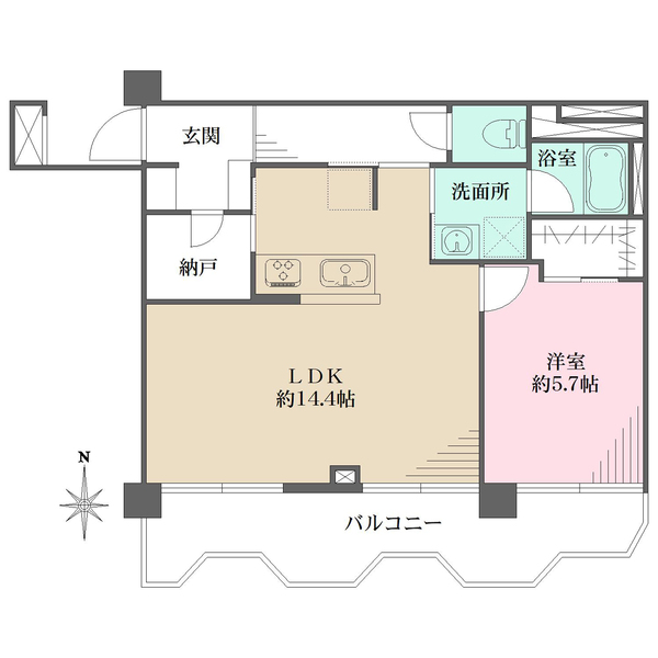 カーサ大濠の間取図