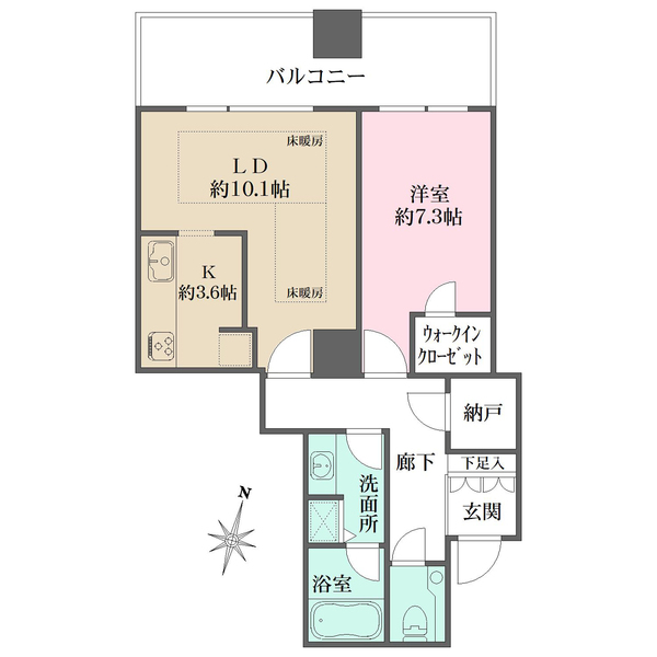 百道タワーの間取図