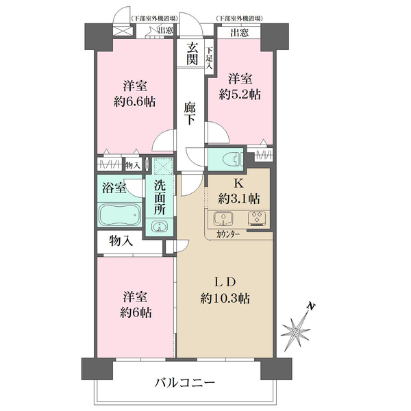 ファミール平尾の間取図