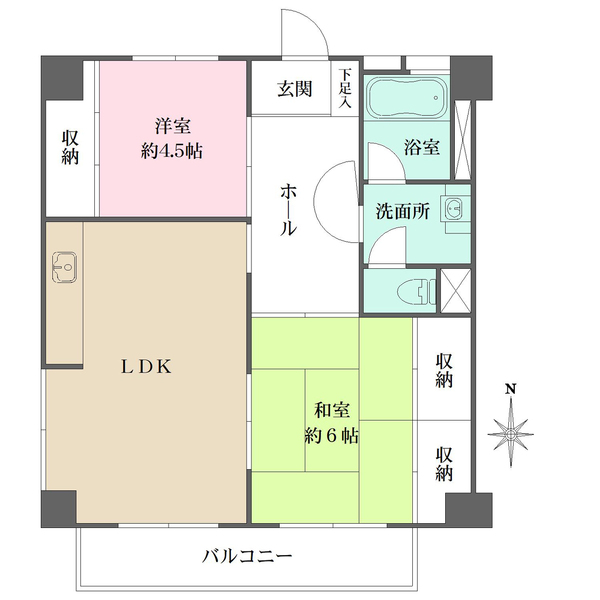 室見リバーコーポの間取図
