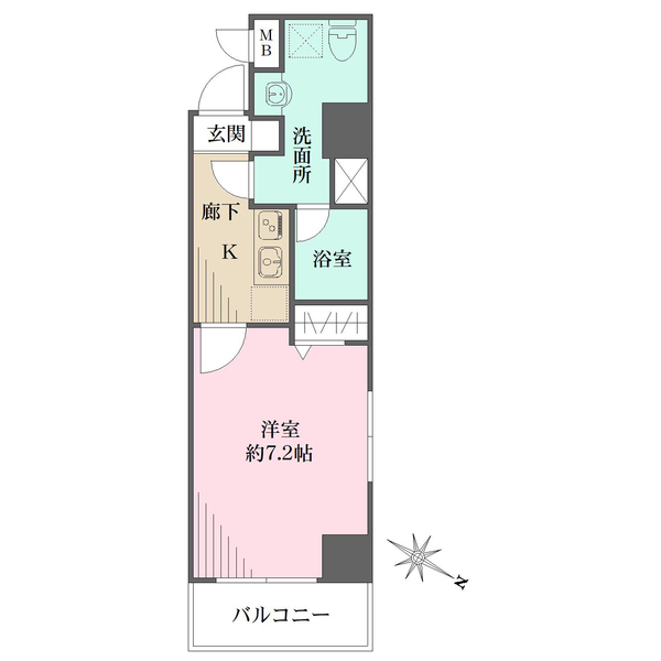 アクタス博多駅前の間取図