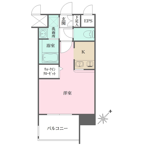 エンクレストベイ天神EASTの間取図