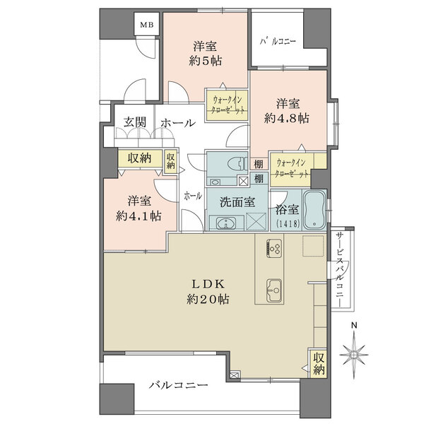 アメックス大手門ツインビューの間取図