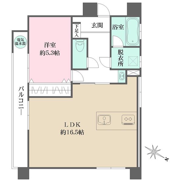 美野島シャトーの間取図