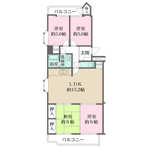 三井飯倉ハイツの間取図