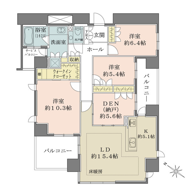 グランドメゾン百道浜オーシャン＆フォレストの間取図