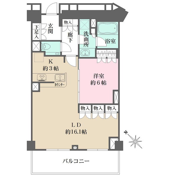 ザ・パークハウス福岡タワーズ　EASTの間取図